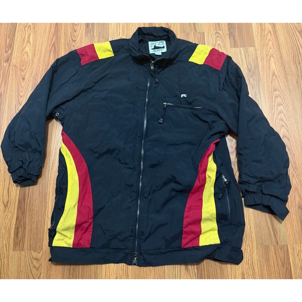 Rusty Windbreaker Jacket Mens Extra Large Full Zip Surf Skate Streetwear